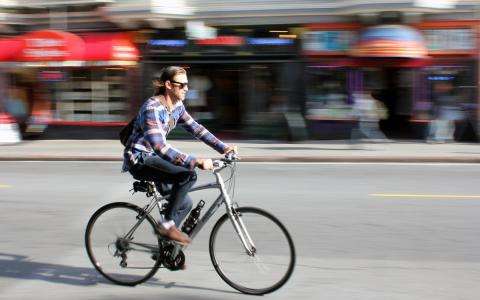 Summer getaway; cycling through Paris in the sunshine